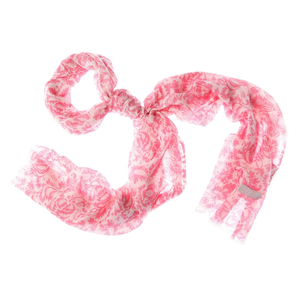 Šátek Smudge Pink, 180x55 cm