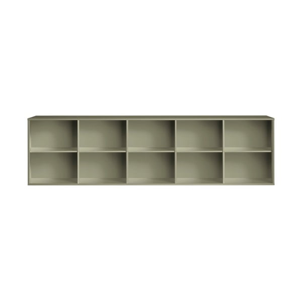 Khaki závěsná knihovna 220x61x42 cm Mistral – Hammel Furniture
