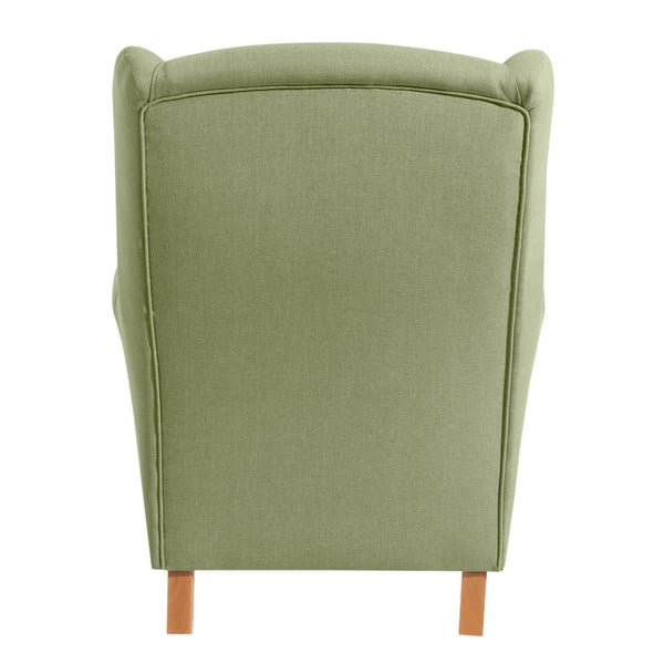 Zelené křeslo ušák Max Winzer Lorris Apple-image-3