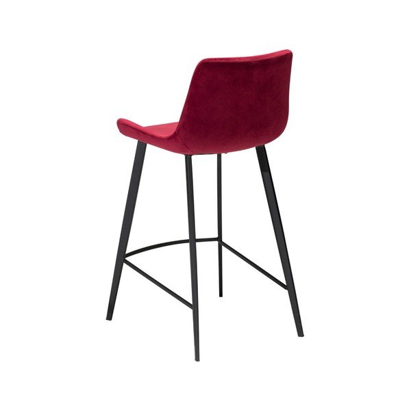 Vínová barová židle DAN–FORM Denmark Hype Velvet-image-4