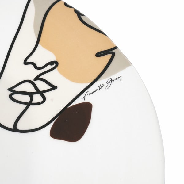 Keramický servírovací talíř VDE Tivoli 1996 Face to Grey, ø 35 cm-image-2