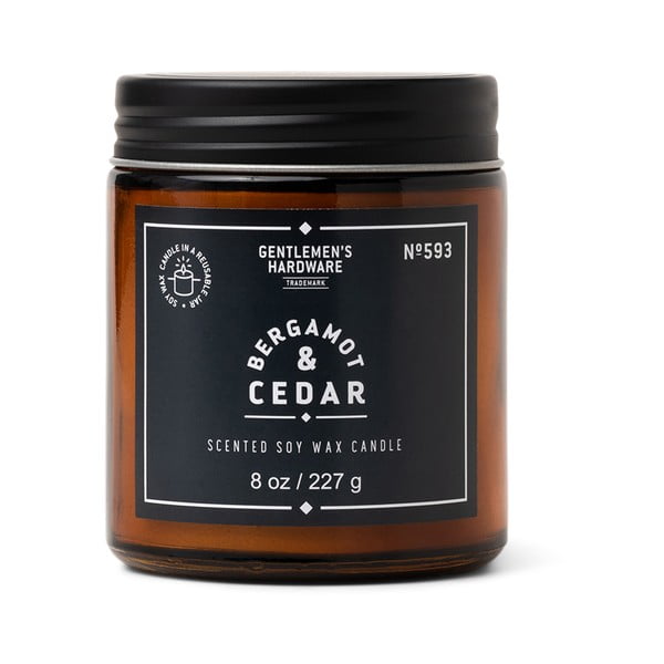 Vonná sojová svíčka doba hoření 48 h Bergamot & Cedar – Gentlemen's Hardware