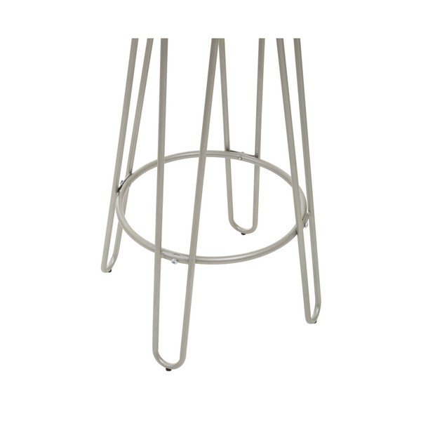 Barová stolička z jilmového dřeva ve stříbrné barvě/v přírodní barvě (výška sedáku 75 cm) District – Premier Housewares-image-4