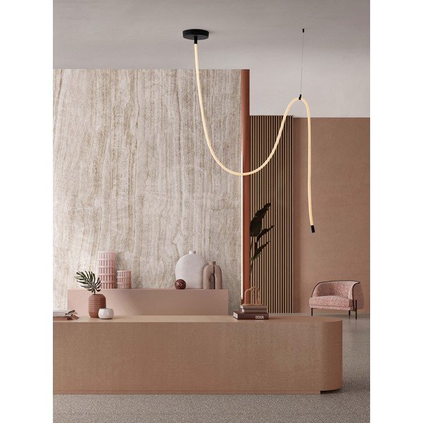 Bílé/matně černé ocelové LED stmívatelné závěsné svítidlo Ilane – Nova Luce-image-1