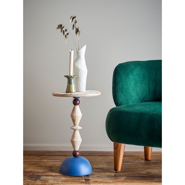 Kulatý odkládací stolek z jedlového dřeva ø 30 cm Mannelli – Bloomingville-image-1