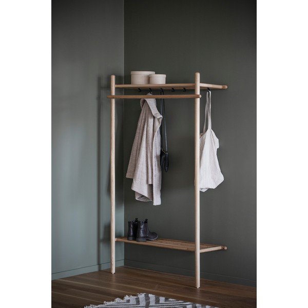 Předsíňová sestava z dubového dřeva v přírodní barvě Milford - Rowico-image-1