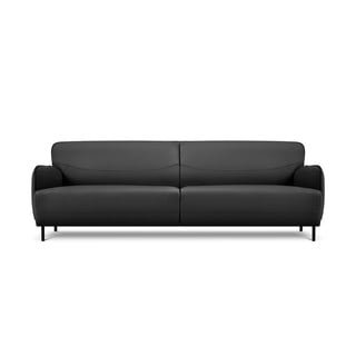 Tmavě šedá kožená pohovka Windsor & Co Sofas Neso, 235 x 90 cm