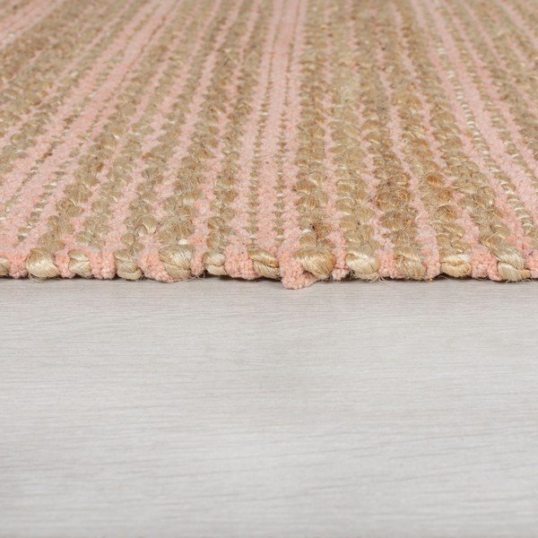 Růžový jutový koberec Flair Rugs Equinox, 160 x 230 cm-image-3