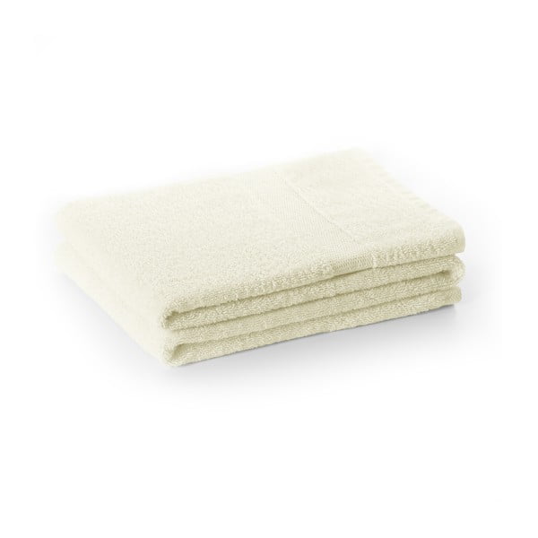 Krémový froté bavlněný ručník 30x50 cm Marina – DecoKing