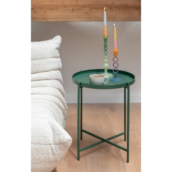 Kovový kulatý odkládací stolek ø 40 cm Meseta  – Leitmotiv-image-1