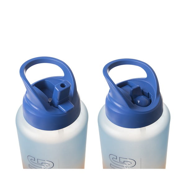 Oranžovo-modrá tritanová lahev 1 l Moly – Orion-image-2