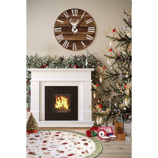 Zelený kulatý koberec s vánočním motivem s příměsí bavlny ø 160 cm Toy's Delight Green Christmas – Villeroy&Boch-image-2