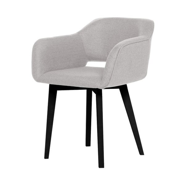 Šedá jídelní židle s černými nohami My Pop Design Oldenburger