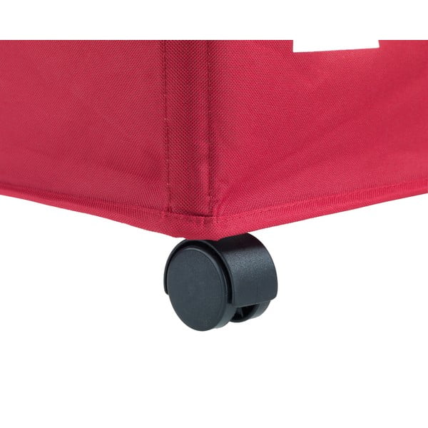 Červený trojitý koš na prádlo Wenko Trivo, 117,6 l-image-3