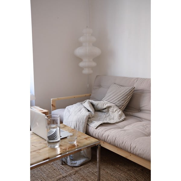 Žlutá rozkládací pohovka 205 cm Knob – Karup Design-image-1