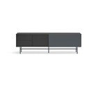 Černo-antracitový TV stolek 180x56 cm Nube – Teulat