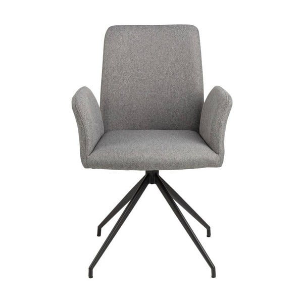 Šedé čalouněné jídelní křeslo s područkami Naya – Actona-image-3