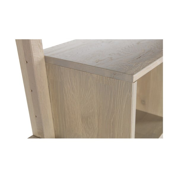 Pracovní stůl z dubového dřeva se zásuvkou k nástěnné sestavě WOOOD Gyan-image-1