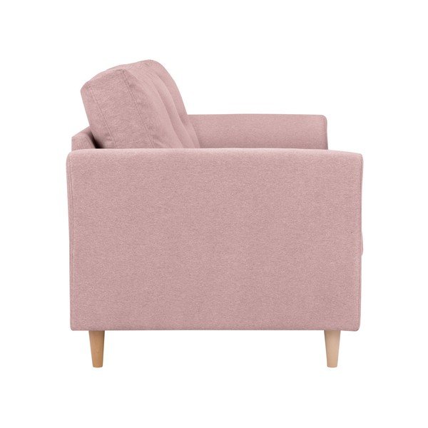 Růžová dvoumístná pohovka Kooko Home Smooth-image-2