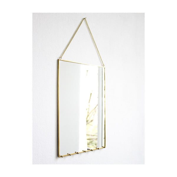 Zrcadlo s háčky Bijoux, 23x33 cm