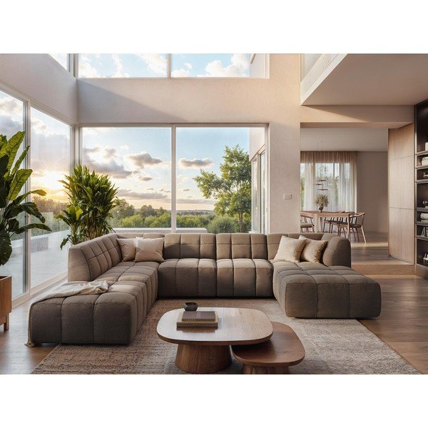 Zelená pohovka z textilie bouclé 180 cm Aloha – Makamii-image-1