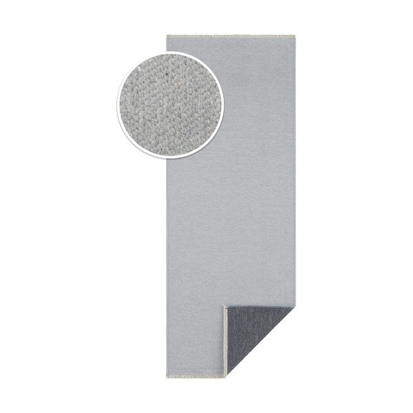 Šedý oboustranný běhoun Hanse Home Duo, 80 x 300 cm-image-4