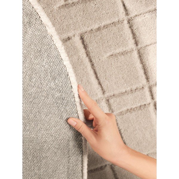Béžový vlněný kulatý koberec ø 160 cm Kenso – Villeroy&Boch-image-4