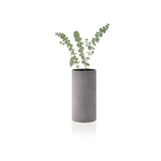 Šedá váza Blomus Bouquet, výška 24 cm