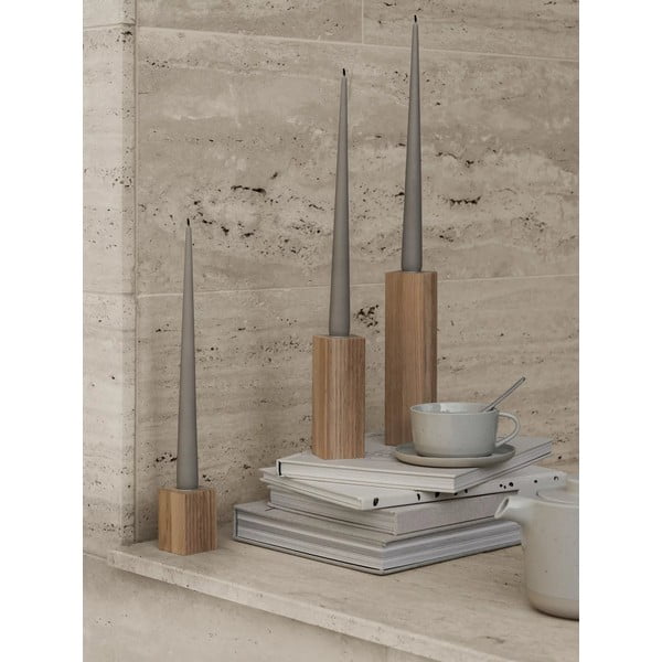Dřevěné svícny v sadě 3 ks Dreva – Blomus-image-3