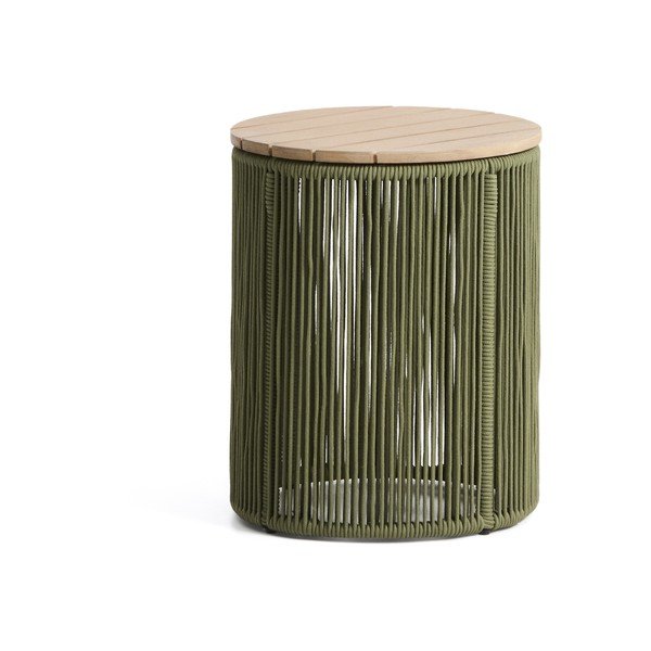 Kulatý zahradní stolek s deskou z akácie ø 40 cm Dandara – Kave Home