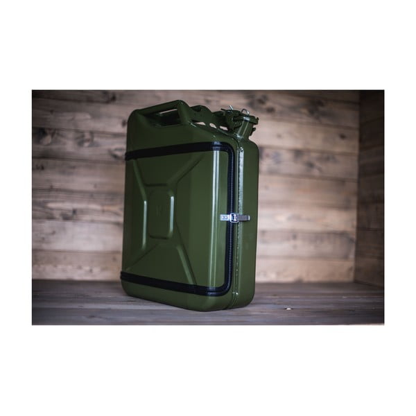 Set zeleného baru ve tvaru kanystru a 2 sklenic Designed By Man-image-1