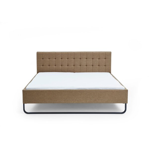 Světle hnědá čalouněná dvoulůžková postel bez roštu 180x200 cm Lambada – Meise Möbel-image-2
