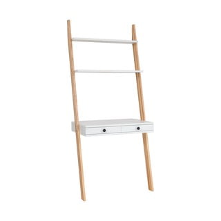 Bílý stojan s pracovní deskou a šuplíkem Ragaba Leno