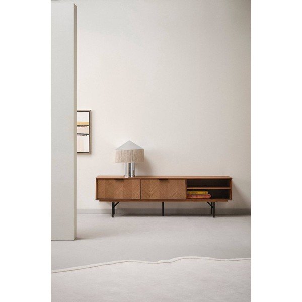 TV stolek v dekoru ořechu v tmavě přírodní barvě 180x51x40 cm Duvberg – Jotex-image-1
