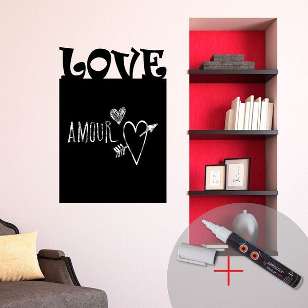 Set tabulové samolepky a popisovacího fixu Fanastick Love-image-1