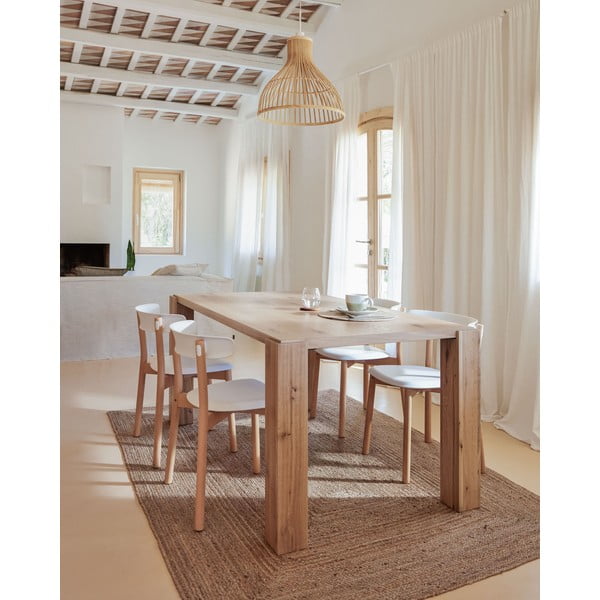 Jídelní stůl v dekoru dubu 90x160 cm Deyanira – Kave Home-image-1