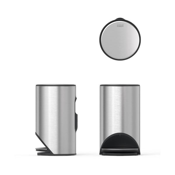 Nášlapný odpadkový koš z nerezové oceli v leskle stříbrné barvě 10 l Arc – Joseph Joseph-image-3