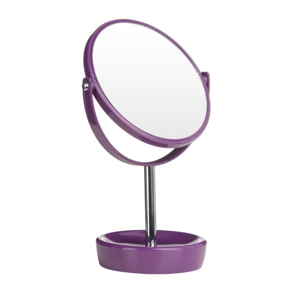 Fialové kosmetické zrcadlo Premier Housewares Magnify, 20 x 30 cm