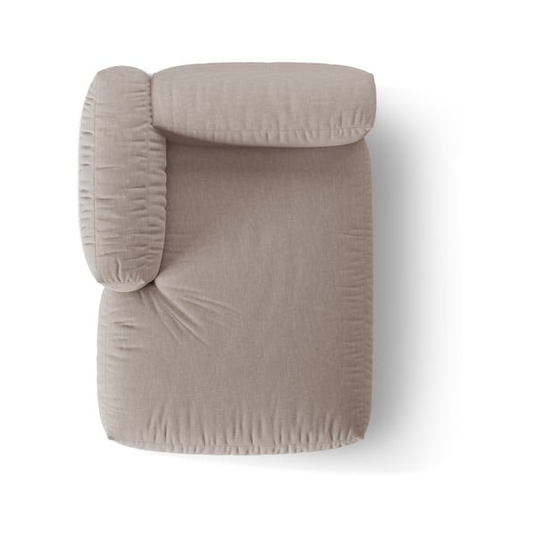 Béžový modul pohovky (levý roh) Martina – Micadoni Home-image-3