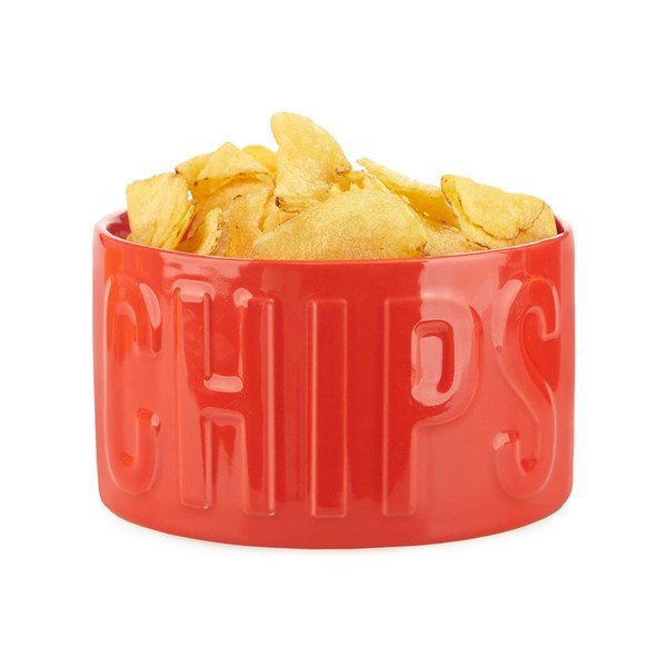Červená keramická servírovací miska 1 l Chips – Balvi-image-2