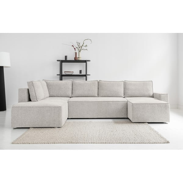 Krémová rozkládací rohová pohovka (levý roh) Brave Dave – Miuform-image-1