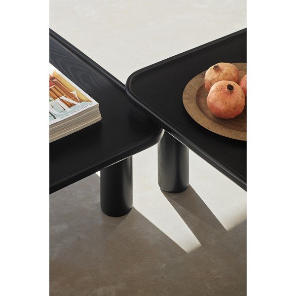 Sada 2 černých odkládacích stolků Teulat Nest-image-1