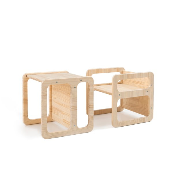 Dětské židle z borovicového dřeva v sadě 2 ks Montessori – Little Nice Things
