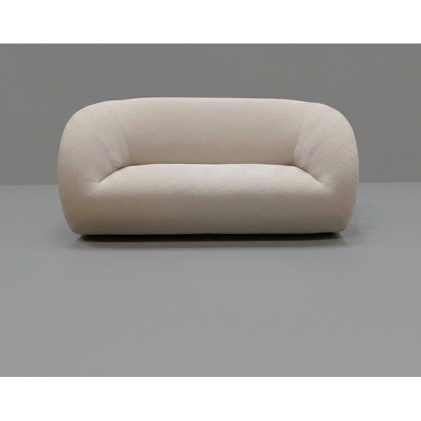 Krémová pohovka z textilie bouclé 210 cm Essen - II. jakost – Cosmopolitan Design-image-1