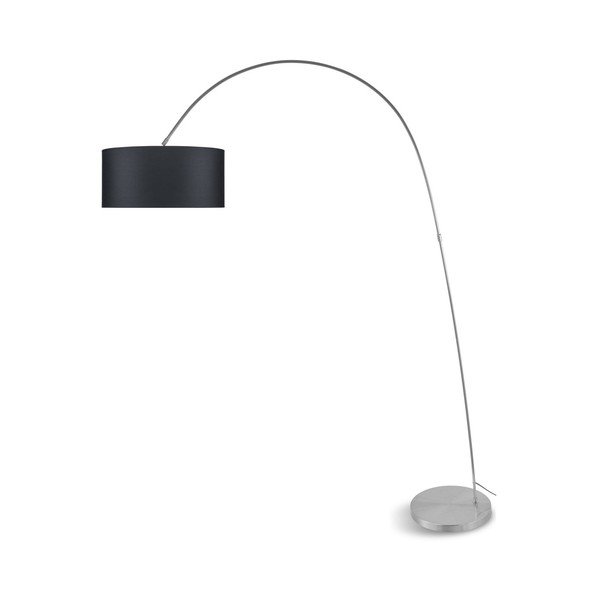 Šedá volně stojící lampa s tmavě šedým stínidlem Citylights Bolivia