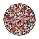 Červeno-šedý pratelný kulatý koberec ø 100 cm Ignite – Mila Home