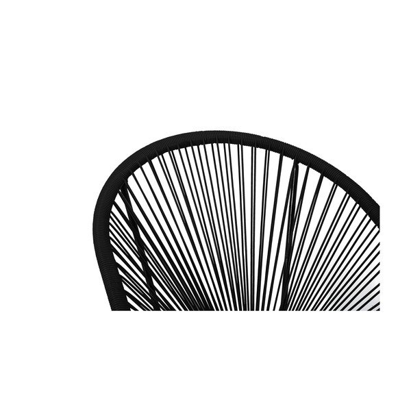 Černé zahradní křeslo z umělého ratanu Bonami Selection New Avocado-image-4