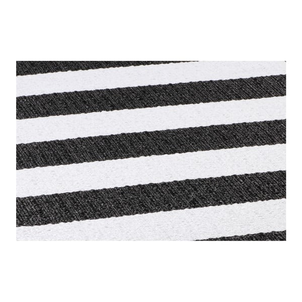 Černo-bílý běhoun vhodný do exteriéru Narma Birkas, 70 x 150 cm-image-1