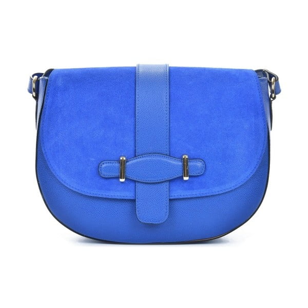 Modrá kožená kabelka Mangotti Bags Adona