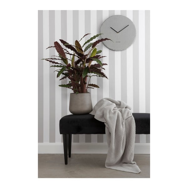 Šedé nástěnné břidlicové hodiny Karlsson Slate, ⌀ 40 cm-image-1